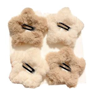 กิ๊บติดผมรูปดาวขนฟูสำหรับเด็กผู้หญิง - กิ๊บติดผมด้านข้างน่ารัก - หวีจัดแต่งทรงผมขนาดเล็ก - กิ๊บปากเป็ด - FJ-36 - Product Image 5