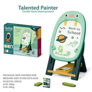 2022 Neuankömmlinge doppelseitiges Zeichenbrett Kinder Lernspiel zeug magnetisches Schreib brett Spielzeug - Product Image 6