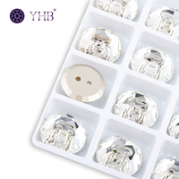 Boutons pression en métal de qualité supérieure, personnalisés, de forme ronde, avec surface en cristal bleu, pour veste