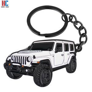 20 ans d'usine Cadeau de conducteur personnalisé Porte-clés en émail en forme de <span class=keywords><strong>voiture</strong></span> SUV pour homme - Product Image 3