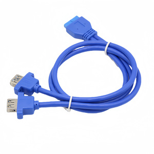 สายเคเบิลขยายพอร์ต USB 3.0 แบบ 1 ต่อ 2 สำหรับเมนบอร์ด, สายเคเบิลพอร์ต USB 3.0 แบบ 20 พิน สำหรับแผงด้านหน้าของเมนบอร์ด - Product Image 3