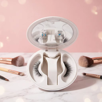 Faux cils magnétiques réutilisables 3D CC Modèle XY019 en poils de vison doux et légers, cheveux raides