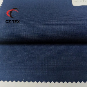 Super 120 Worsted Merino <span class=keywords><strong>Wool</strong></span> Phong Cách Ý Vải Nam Doanh Nhân Màu Xanh - Product Image 5