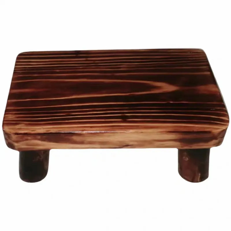 Classic small bench home living room natural wood practical shoe stool pine small stool