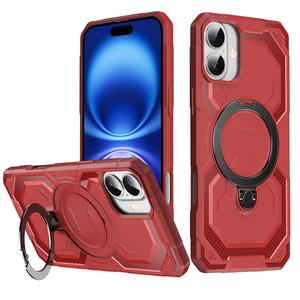 Coque de téléphone blindée robuste pour <span class=keywords><strong>iPhone</strong></span> 16E 16 Pro Max 15 14 13 12 11 Pro <span class=keywords><strong>XS</strong></span> Max XR 7 8 Plus housse de béquille magnétique - Product Image 1
