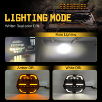 Raych R06 7/9 Zoll LED-Fahrlicht 120W 160W Weiß + Blitz DRL LED Offroad-Arbeitsleuchte für Jeep UTV LKW