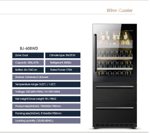 <span class=keywords><strong>Cave</strong></span> <span class=keywords><strong>à</strong></span> <span class=keywords><strong>vin</strong></span> de luxe personnalisée 2022, petite/grande, en bois massif et acier inoxydable, avec vitre chauffante - Product Image 1