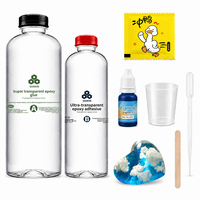Vente en gros de résine époxy cristalline a et B kit de résine époxy liquide et durcisseur pour l'artisanat de fleurs tables en bois bijoux arts