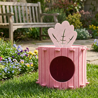 Panneau acoustique en PET, maison de luxe pour chat en peluche, lit douillet de style grotte pour chaton et chat adulte, fournitures pour animaux de compagnie
