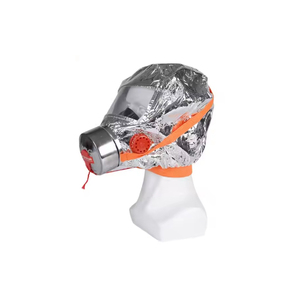 قناع سلامة للوجه بالكامل مصنوع من السيليكون مع مكبر صوت لقضاء الحريق يجري بحماية من الغاز - Product Image 3