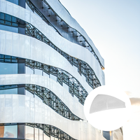 Panel Hiperbólico de Aluminio Ligero e Ignífugo Personalizado para Fachadas Curvas de Edificios Modernos, Hospitales y Centros Comerciales