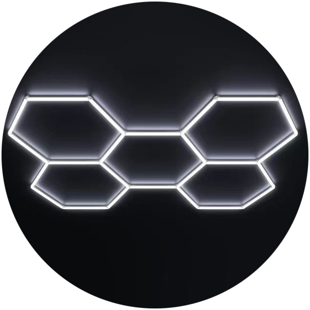 5 Hexagon Detailing Workshop Clothing Store Lights Led for Car Shop and Garage Honeycomb Lights Led Hexagon Work Garage Light