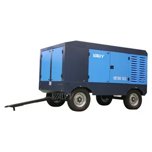 Vialvv 750 cfm diesel portable screw air compressor machine pressure for drilling rig