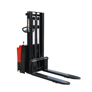 Apilador hidráulico elevado con plataforma de operación pequeña, con patas de propulsión, totalmente eléctrico 4x4, con batería de plomo-ácido - Product Image 2