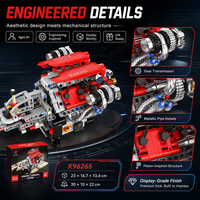 Kit de Montaje de Motor de Velocidad Variable, Modelo de Motor Técnico, Kits Mecánicos Impulsados por Motor, Juguete Educativo STEM, Regalo de Ingeniería, Juguetes de Construcción