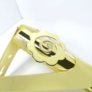 <b>Gold</b> Floral Pattern <b>Sofa</b> Legs Carbon Steel Hollowed Out Feet Heavy Duty Bed Chair Table Furniture Legs Contemporary Design - Product Image 2
