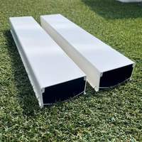 Canal hydroponique NFT en PVC bicolore 100 % occultant pour légumes-feuilles en serre commerciale