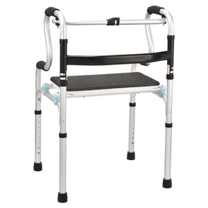 <b>Walker</b> With Seat 8 Speed Height Adjustable <b>Folding</b> Rollator For Elderly And Disabled Mobility Aid - Product Image 2