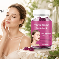 Gummies de beauté pour jeunes OEM, 60 pièces, formule naturelle douce, stimule l'immunité, favorise la croissance des cheveux, hydrate la peau, complément alimentaire pour adultes, fabrication en usine