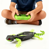 SamToyCn Jouets de farces amusants, Lézard électrique grimpeur mural, Robot télécommandé rechargeable, Gecko RC, Plastique, Portée 50M