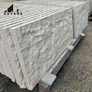 Dalles murales en pierre naturelle texturée pour murs de jardin et façades de villas – Dalles de pierre de culture en calcaire de qualité supérieure pour la décoration - Product Image 1