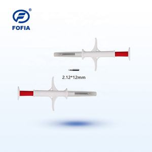 Rastreo de animales Rfid Identificación de animales 134,2 Khz LF NFC Microchip de animales para mascotas Jeringa veterinaria - Product Image 1