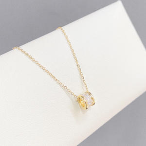 Premium Quality <b>Pendant</b> <b>Necklace</b> Micro Inlaying Process Zircon Small Waist <b>Fashion</b> Designer <b>Necklace</b> - Product Image 4