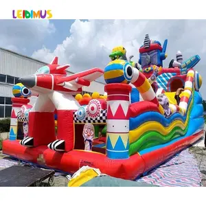 Istana melompat tiup spanduk pantul, rumah bouncing Doraemon