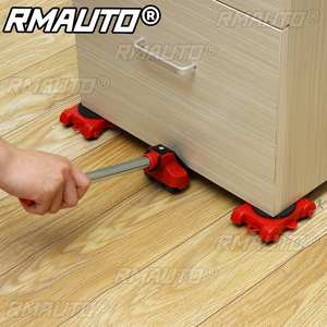 Herramienta de Transporte de Muebles de Alta Resistencia, Juego de 4 Rodillos y 1 Barra con Ruedas para Levantar y Mover Muebles - Product Image 2