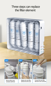 Purificador de Agua Doméstico Eiree, Filtros de Agua Potable Directa, Purificador de 5 Etapas con Membrana UF, Agua Alcalina de Encimera - Product Image 4