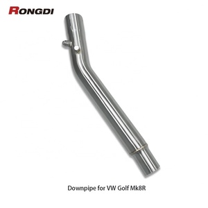 Tuyau d'échappement en acier inoxydable 304 avec bouclier thermique pour VW Golf MK8R Performance Pipe - Product Image 4