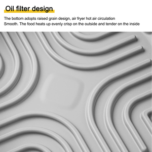 Grand plateau de cuisson antiadhésif en silicone de qualité alimentaire réutilisable pour friteuses à air chaud et accessoires de four - Product Image 4