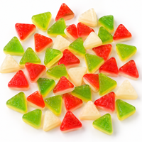 Bonbons gélifiés halal en vrac aux saveurs de fruits, vente en gros de gelées de fruits acidulées, bonbons gélifiés 3D fantaisie fabriqués en Chine, bonbons bon marché