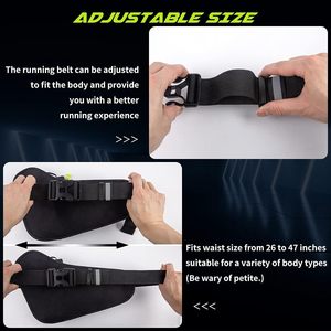 Échantillon gratuit de ceinture de course avec bouteilles d'eau, ceinture d'hydratation pour hommes et femmes, porte-bouteille d'eau ceinture pochette de course - Product Image 6