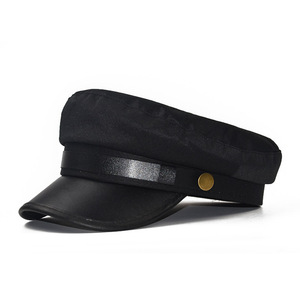 Boina Unisex BESTELLA, Estilo Gorra Plana, Algodón Transpirable, Estilo Informal para Exteriores, Hebilla de Cuero PU Británico - Product Image 3