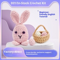 Kit de Crochet Amigurumi Personnalisé : Outils et Accessoires pour Crocheter des Animaux, Kit de Crochet Lapin de Pâques DIY pour Débutants et Adultes