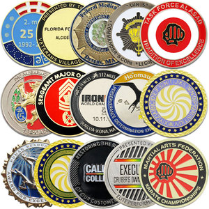 Distinctive Die Casting Zinc Alloy Custom Color Challenge <b>Coins</b> with Antique Silver Finish for Collectible Souvenir Gifts - Product Image 2