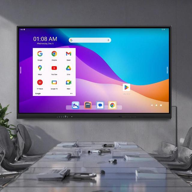 Google EDLA Certified Interactive Flat Panel Display AI Function Smart Screen 65 75 86 98 110 Inch Touch Screen Monitor