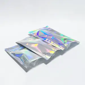 Custom Printing Plastic Resealable Aluminum Foil Mylar Ziplock Packing Holographic Bag