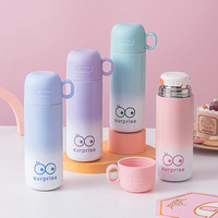 Thermos en acier inoxydable 316, tasse mignonne, compacte, portable, bouteille d'eau élégante et à boire directement pour les étudiantes