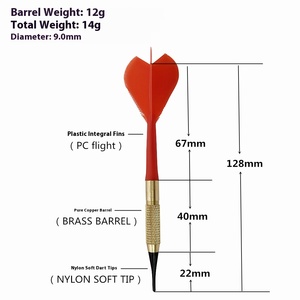 Mũi mềm phi tiêu Đặt Trục nhôm chuyên nghiệp phi tiêu nhựa <span class=keywords><strong>tip</strong></span> Bộ 2ba thay thế lời khuyên - Product Image 2