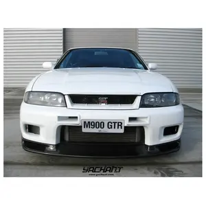 FRP Fiberglas 1995 bis 1998 Skyline R33 GTR Jun Style Front stoßstange Lip Fit für Front Splitter Body Kit