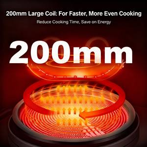 Table de cuisson électrique à induction intégrée à commande tactile avec capteur, 3500 W, 2 brûleurs, plaque <span class=keywords><strong>vitrocéramique</strong></span> lisse, vente chaude pour usage domestique - Product Image 3