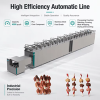 Machine de fabrication de friandises sur brochettes à haute vitesse 4000 pièces/h, ligne de production automatique d'aliments pour animaux de compagnie, équipement d'extrusion industriel