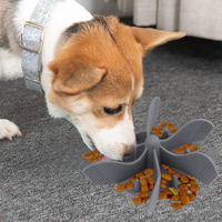 Bol à nourriture arrondi en silicone de qualité alimentaire écologique personnalisé à alimentation lente petits chiens moyens chiots fournitures pour animaux de compagnie mangeoire à lécher pour chiens