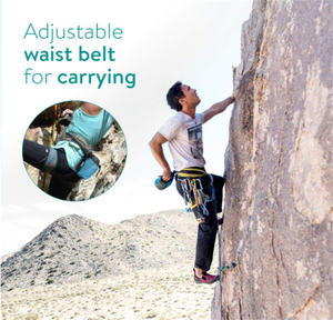 Ceinture de taille réglable de haute qualité pour la gymnastique, l'haltérophilie, l'escalade en bloc - Sac à outils d'escalade en plein air de 1L, sac à craie - Product Image 3