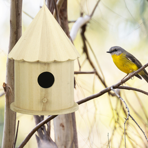 Nichoirs en bois pour oiseaux avec trou d'<span class=keywords><strong>entrée</strong></span>, protection métallique contre les prédateurs, loquet sécurisé, rainures pour jeunes oiseaux, nichoirs en cèdre pour passerois bleus à l'<span class=keywords><strong>extérieur</strong></span> - Product Image 5