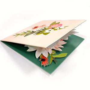 Biglietto d'Auguri 3D per la Festa della Mamma 2026, Fiori Intagliati in Carta, Biglietto di Ringraziamento per le Festività, Biglietto <span class=keywords><strong>Pop</strong></span>-up 3D per San Valentino e Compleanno - Product Image 4
