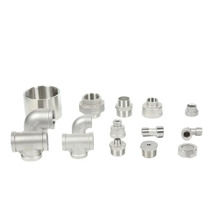 Stainless steel tap fitting investment casting plumbing pipe fitting names used for machinery