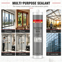 SANVO Mastic silicone neutre 300ml Flexible Anti-fissuration Joint de plafond Étanchéité Résistant aux intempéries Fournisseur en gros